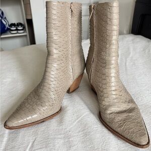 Matisse Caty Snakeskin Nude Booties